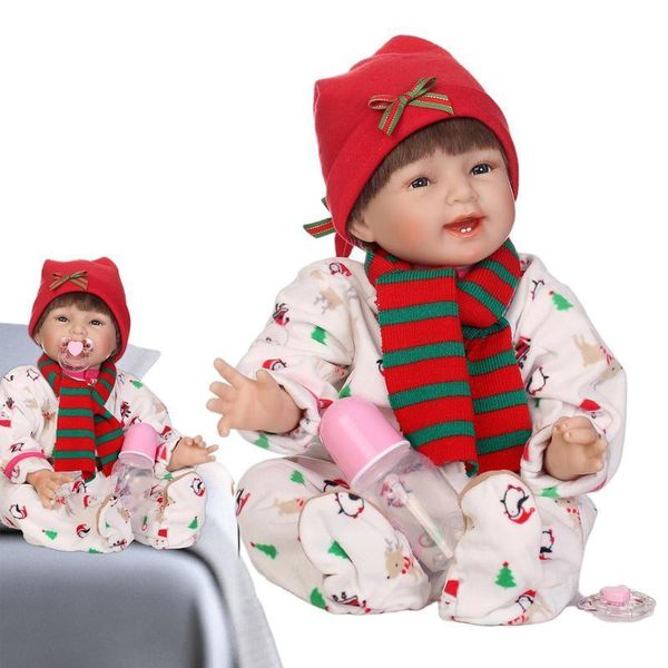 Poupées Bébé Poupées Fille née Infant Dolls Fille Avec Corps Doux Creative Toddlers Bébé Jouets Avec Sucette Biberon Coffret Cadeau Pour Enfants 230426