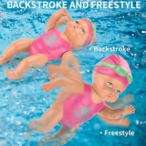 Dolls Baby Swimming Doll Children Waterproof Education Smart Electric Joint Moveerbaar Swim Infant Toys For Girls Gift 230814