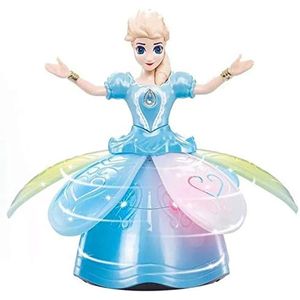 Poppen batterij bedienden prinses speelgoed voor meisjes sneeuwdans dansende pop flitsende zang en roterende drop levering geschenken accessoires dhqg8