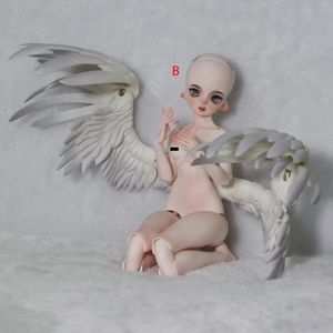 Puppen, große 16-Zoll-BJD-Puppe mit Winkelflügeln, schönes Harz, kein Make-up, Engelsgesicht, Mädchengeschenke 230904