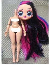 Poppen Grote Zus Pop Meisje Originele Hoofd Lichaam Speelgoed Haar Deel Mode DIY Dressing 230630