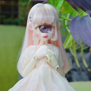 Dolls BJD Doll 1 4 Cyclops Girls Flat Feet Body Candy Color Sweet Repy speelgoed Gift Ball Normaal Skin Skin Gevaled 230821