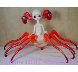 Muñecas BJD Doll 14 Bullhorn Spider Half Human Doll Girl Juguetes Arte Junta para resina Dol 230815