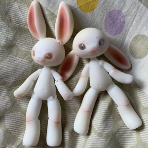 Dolls BJD doll 14cm BJD rabbit mini doll action doll children's toy OB11 spherical joint doll Japanese doll Toys and hobbies toys 230616