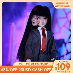 Poppen BJD pop twee gezichten 1/4 Mio volledige set dubbele emotie Siamese horror anime pop professionele make-up ShugaFairy minifee menselijke geest