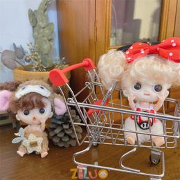 Poupées BJD pour filles 10 cm OB11 Mini poupée 3D yeux Kawaii jouets de poche mignon Surprise visage jouet cadeaux d'anniversaire enfants 230512