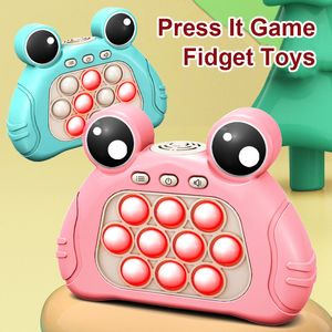 Poppen Kinderen Druk Het Spel Quick Push Stress Verlichten Fidget Speelgoed Knijpen Zintuiglijke Handvat Squeeze Decomprimeren Montessori Childrens Dag 230719