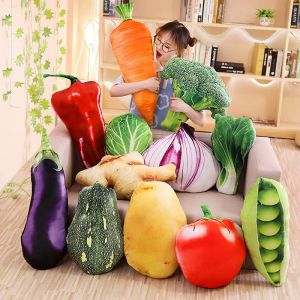 Poppen kinderen knuffel speelgoed simulatie groentekussen kussen groente pluche poppen aardappel broccoli peper pluche speelgoed creatief huis
