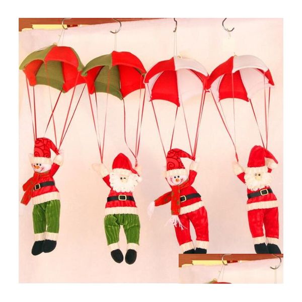 Poupées Pendentif de Noël Mignon Père Noël Porte Suspendue Poupée Sangle Jouet Enfants Jouets Bonhomme De Neige Parachute Drop Livraison Jouets Cadeaux Poupées Ac Dh4Kk