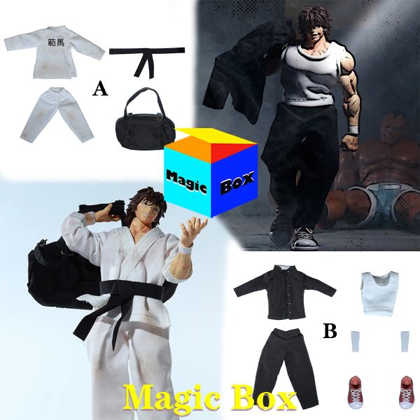 Dolls Custom JLDZ 1/12 Baki Hanma Uniform Suit Model 6 '' Storm Toys Action Figure Doll DIY Karate Training Vêtements Accessoire