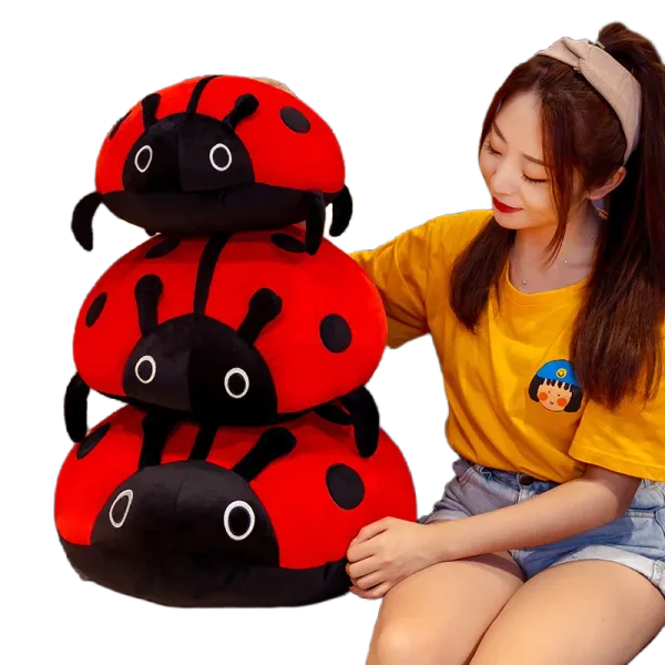 Poupées mignons 70cm dessin animé septstar Ladybug Doll en peluche jouet anime doux coton coton boug de bug