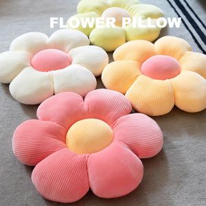 Poppen schattig kleurrijke bloem pluche kussenspeelgoed zachte cartoon plant gevulde poppenstoel kussen kussen sofa decor kinderliefhebbers verjaardagscadeaus