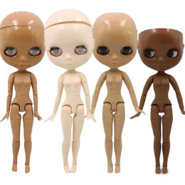 Poupées dbs blyth doll body bjd jouet sans maquillage face brillante pour cuto