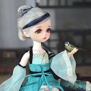 Dolls DBS Dream Fairy Chinese stijl 16 BJD QINS Moon Anime Doll Mechanical Joint Body With Makeup Hair Eyes kleding schoenen 30 cm 230427