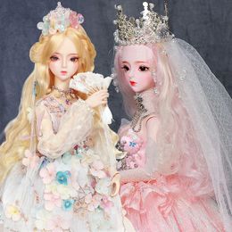 Dolls DBS Dream Fairy Doll 13 BJD High Customized Mechanical Joint Body met make -up 62cm Hoogte Girls SD 230816