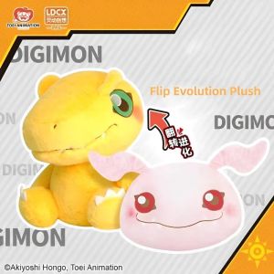 Poupées digimon aventure en peluche poupée agumon nyaromon anime personnage anime moelle