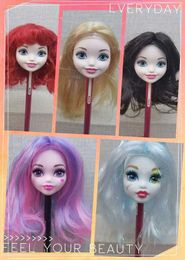 Muñecas Cabeza de muñeca Toy Princess Heavy Color Color Diy Toy Wig Regalo de cumpleaños Negro Purple Pink Green Gold 1/6 1/4 Wig S2452203