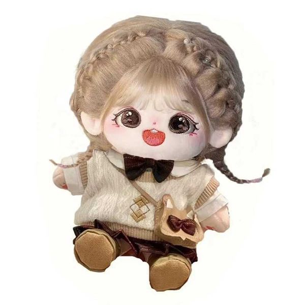 Dolls Dolls 20cm Kawaii Plush Cotton Doll Idol Complete Superstar Carácter Doll sin atributo Lily Cotton Doll puede cambiar de ropa Regalos para niños S2452202 S2452307