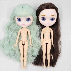 Dolls Dolls Icy DBS Blyth Doll 1/6 BJD met lichaam Witte huid Mat Face naakt Doll Anime Toy Smiling Face Doll Girl Gift S2452202 S2452203