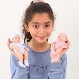 Poupées Poupées Silicone Reborn poupées 20 cm bébé Reborn jouets imperméable vinyle Bebe poupée mignon Mini Reborn bébé poupée pour filles cadeau d'anniversaire 23