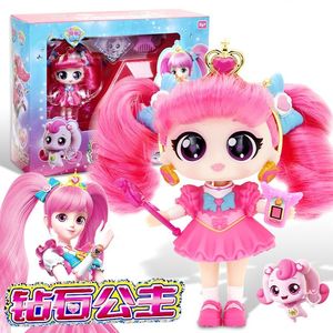 Poppen Est Anime Vangst Teenieping Glanzende Edelsteen Serie Poppen Cartoon Diamant Prinses Poppen Model Speelgoed Kinderen Verjaardagscadeautjes 230712