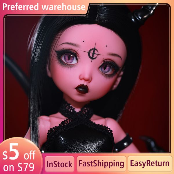 Dolls Fairyland BJD Doll Littefee mio 1/6 Doll Hybird Evil DP Body Resin Toys for Kids Fl Ltf Elf Doll Surprise Gift For Girls 230804