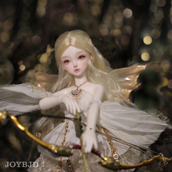 Dolls Fantasy Angel Firefly 1/6 Big Boobs Wings Gradient Gardient Gold Of Light Elf Archer Bjd Resin Ball Goited Doll