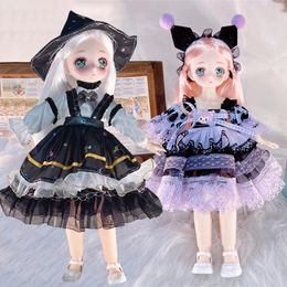 Poppen Mode 30 Cm Anime Gezicht Pop Of Vervangen Kleding Prinses 16 Bjd Set Lolita Jurk Kinderen Meisjes Gift speelgoed 231026