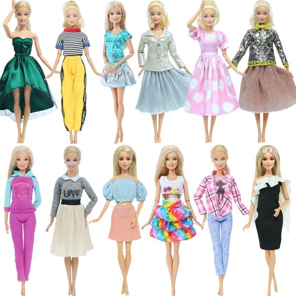Poupées Fashion Doll Dress Outfit Casual Wear Handmade Girl Vêtements Jupe Accessoires Vêtements pour DIY Dollhouse Baby Toys 231027