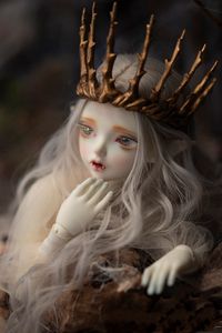 Dolls Glcklich Amethyst Puppe BJD 1 4 Hwayu Elf Puppe Freey Augen Optionele volledige set van geavanceerde hars kerstcadeau 220912