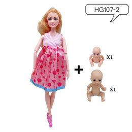 Dolls Hot Vendre une poupée enceinte de 11,5 pouces a 2 bébés dans son ventre avec 1 vêtements de poupée éducative Toy Toy S2452201 S2452201 S2452201
