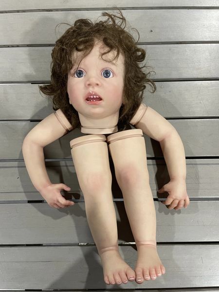 Poupées Je ne suis pas FBBD Arrivée 72Cm énorme bébé Reborn Wini avec des cheveux enracinés à la main Kit non assemblé jouets pour enfants poupées d'artiste 231023