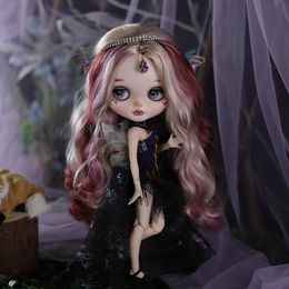 Poupées ICY DBS Blyth poupée 1 6 bjd corps commun série fée maquillage à la main personnalisé avec sourcils lèvres sculptées visage Azone Neo fille garçon cadeau 230906