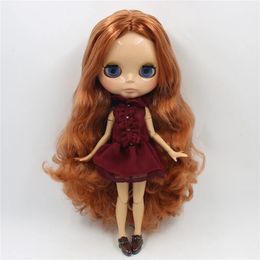 Куклы ICY DBS Blyth, кукла 16 bjd, коричневая кожа, суставы, тело, блестящее лицо, 30 см, игрушка для девочек, подарок 231024