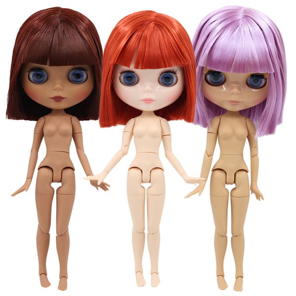 Muñecas ICY DBS blyth doll 30cm toy 1 6 BJD cuerpo articulado cabello corto graso con manos AB oferta especial 230520