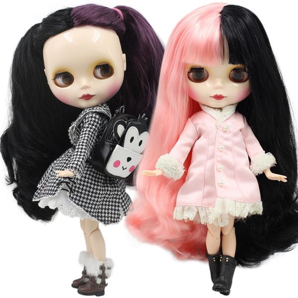 Poupées ICY DBS Blyth Doll Series Yin-yang coiffure comme Sia peau blanche 1/6 BJD ob24 anime cosplay 230426