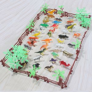 Dolls Imitation Mini Zoo speelgoedset 68-delig solide dinosaurus en andere accessoires 230705