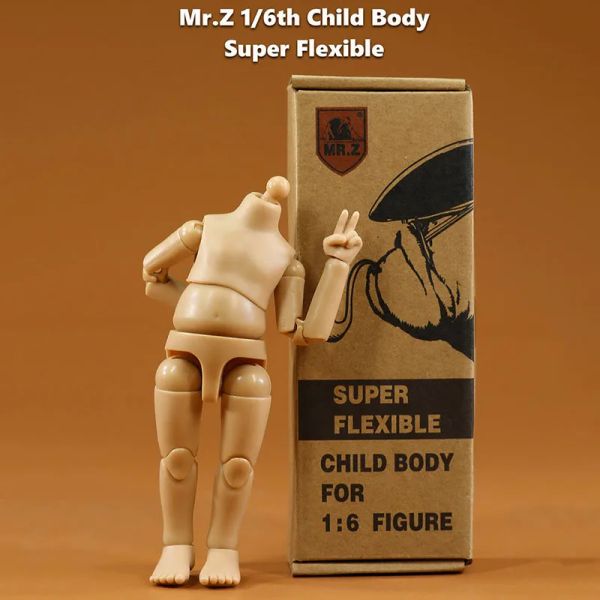 Poupées en stock 1/6 Mr.Z kild kif enfants super flexible 7 '' Action Figure Body Doll Model toys for 1: 6 bjd head sculpt sculpt