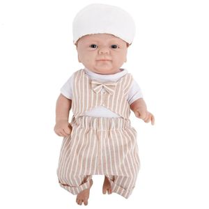 Poupées IVITA WB1512CT 36 cm corps complet Silicone Reborn garçon bébé poupée avec aimant sucette doux pour enfants jouets de noël 231113