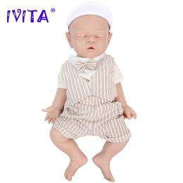 Poupées IVITA WB1528 43CM 2508G 100% Full Full Silicone Reborn Baby Doll Realist Baby Toys avec des vêtements pour enfants Gift Dolls