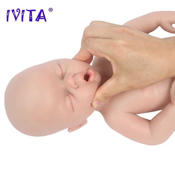 Dolls IVITA WG1553 20,86 pouces 100% Silicone Recycled Doll Doll Soft Girl Notaged Baby Baby and Childrens Toy Clothing S2452201 S2452201 S2452201