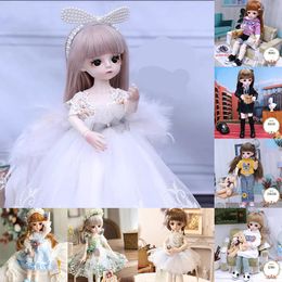 Muñecas Jinxin Princess Bjd Doll Cloth Doris Beauty Dress Bjd Dolls Traje para 30 cm BJD Doll Traje Regalos para niña Belleza Vestido de juguete 230508