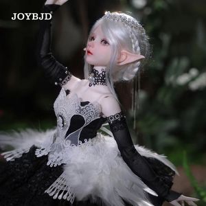 Poppen Joybjd Yeva 1/4 Bjd Pop LDS Zwarte Zwaan Kleine Bos Elf Van Fairy Elf Oren Tentakel Hars Pop 231208