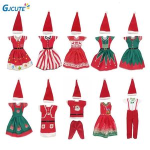 Poppen Kawaii Kerst Elf Pop Sneeuwpop Gingerbread Man Kleding Kok Hoed Schort Baby Speelgoed Accessoires Kinderen Speelgoed 231207