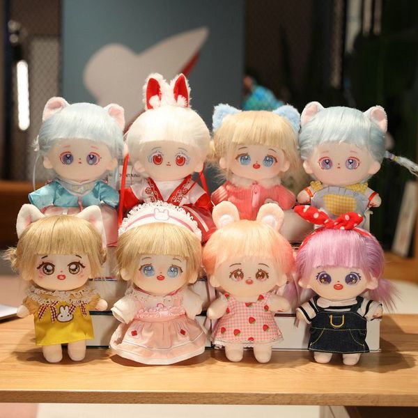 Poupées Kawaii IDol poupée avec des vêtements Anime peluche étoiles poupées en peluche personnalisation Figure jouets coton bébé poupée Fans Collection cadeau 230925