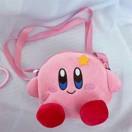 Dolls Kawaii Kirby Plush Toy Star Kirby Messenger Bag Soft Poll Bag Cute Telefoontas Meisje Birthday Cadeau S2452307