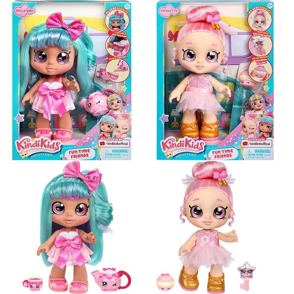 Poupées Kindi Kids Fun Time Friends Pre School Play Doll Pirouetta Bella Bow Jouet Pour Enfants Surprise Cadeaux De Noël Pour Les Filles Lol Omg 230718