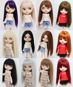 Dolls Little Doll Steil haarcollectie Gewoon zonder hoofddeksel Hoge temperatuur zijde 231024