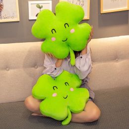 Dolls Lucky Clover Plux Pillow Toy Soft Farged Cartoon Plant Grass Dol Dold Sofa Bed Cushion Children Birthday Gift Home Decor