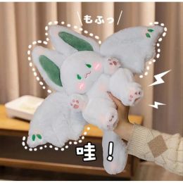 Poupées Magical Spirit lapin en peluche jouet blanc bat mignon animal créatif drôle plishie en peluche oreiller doux lapin